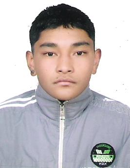 Reg No, 4511. Boxer Name, <b>Kishan Thapa</b> - 4511